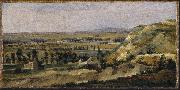 Theodore Rousseau Panoramic Landscape oil on canvas